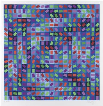 VICTOR VASARELY Two color screenprints.